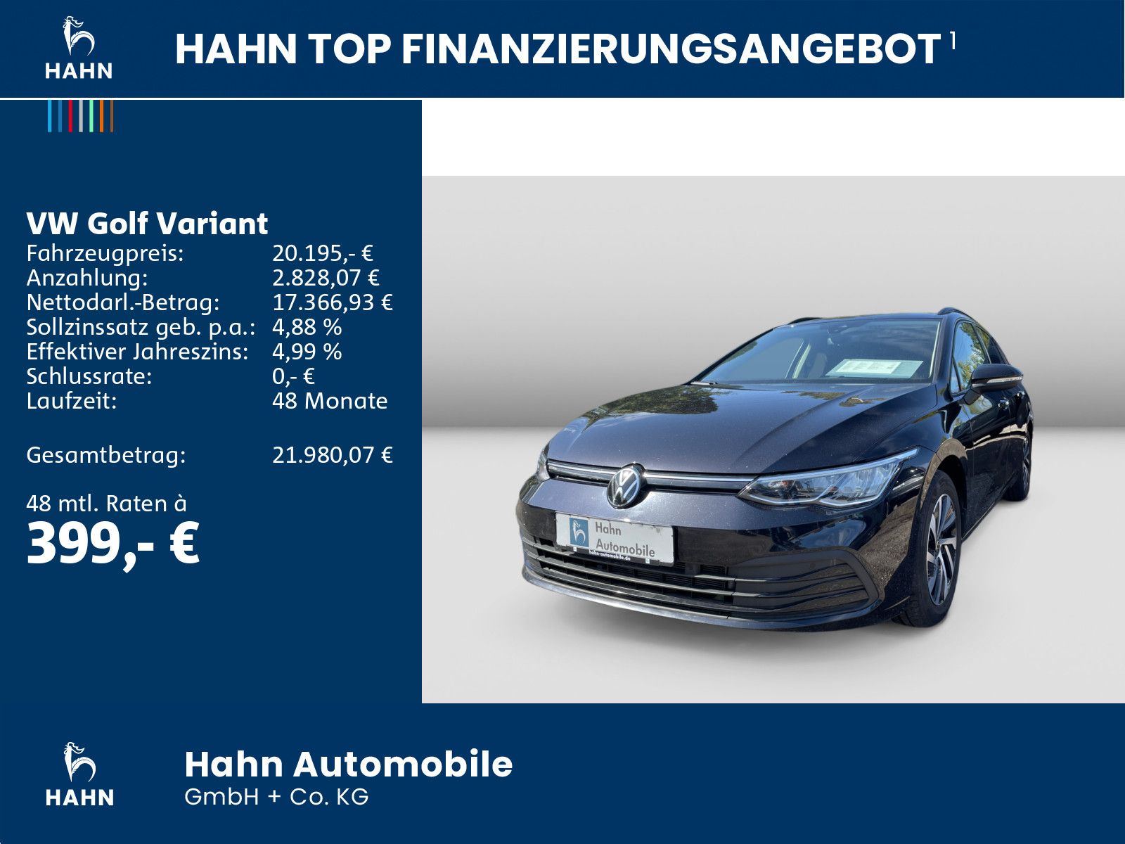 Volkswagen Golf Variant 1.5TSI Life Navi LED ACC Sitzhz App imagem 2