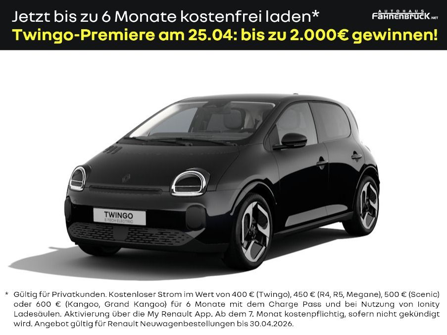 Renault Twingo E-TECH elektrisch Techno 80hp Urban Range