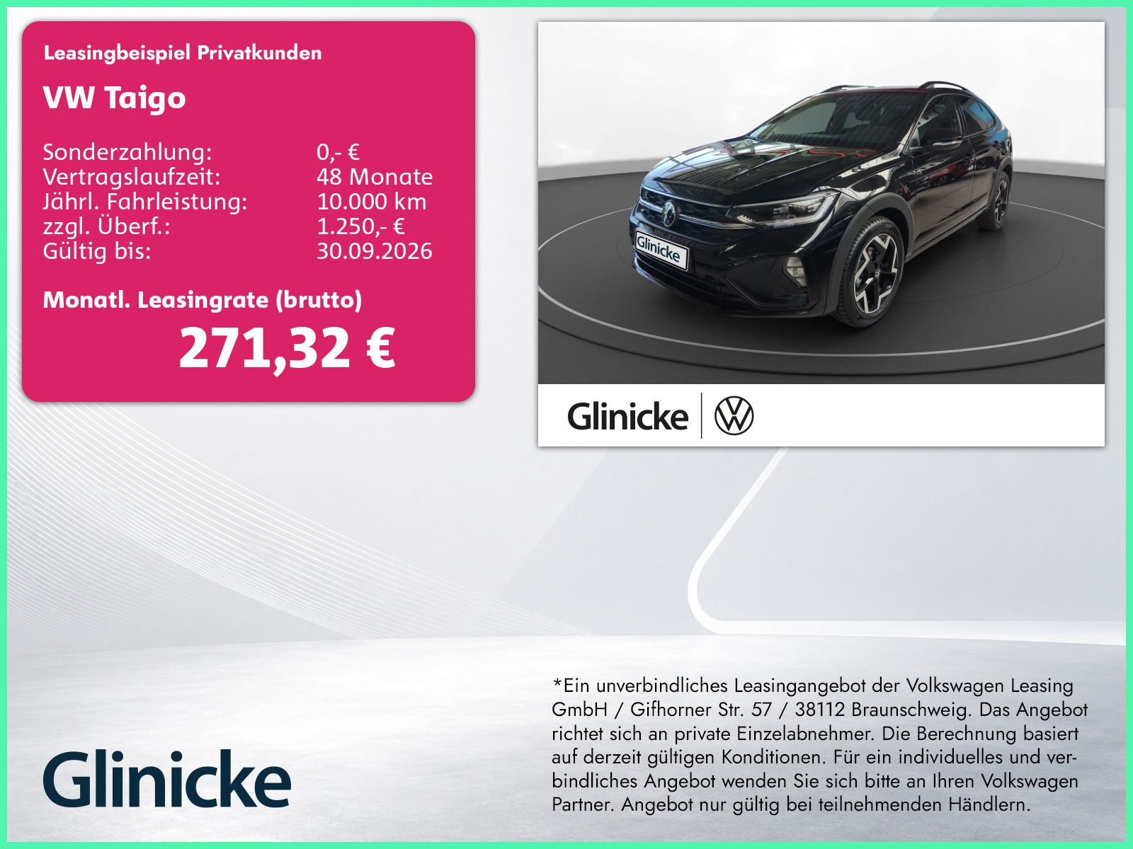Volkswagen Taigo R-Line 1,0 l TSI 85 kW (116 PS) 7-Gang-Dop