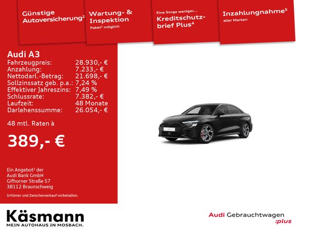 Audi A3 Lim. 40TFSI qu. S line MATRIX NAVI SHZ