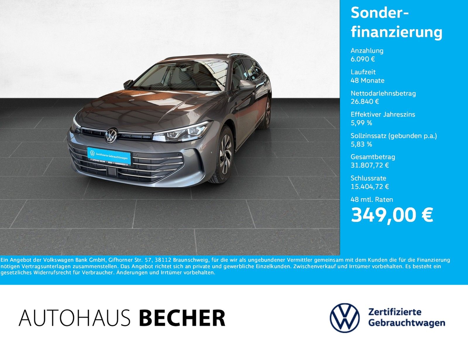 Volkswagen Passat Variant Business 2.0 TDI DSG AHK Navi foto 1