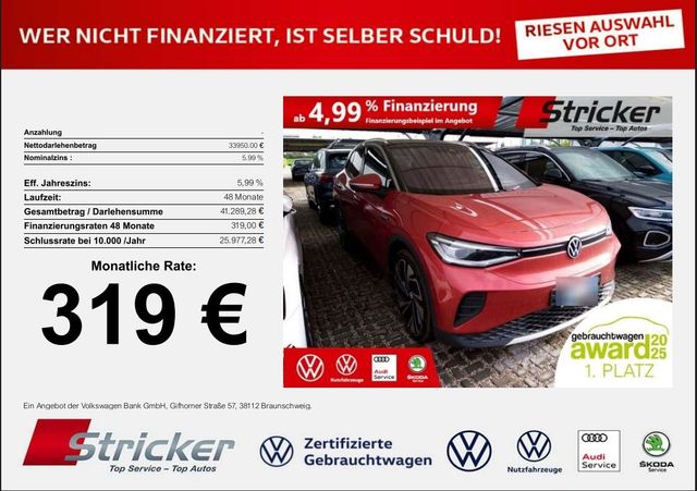 Volkswagen ID.4 Pro Performance 150/77 319,-ohne Anzahlung