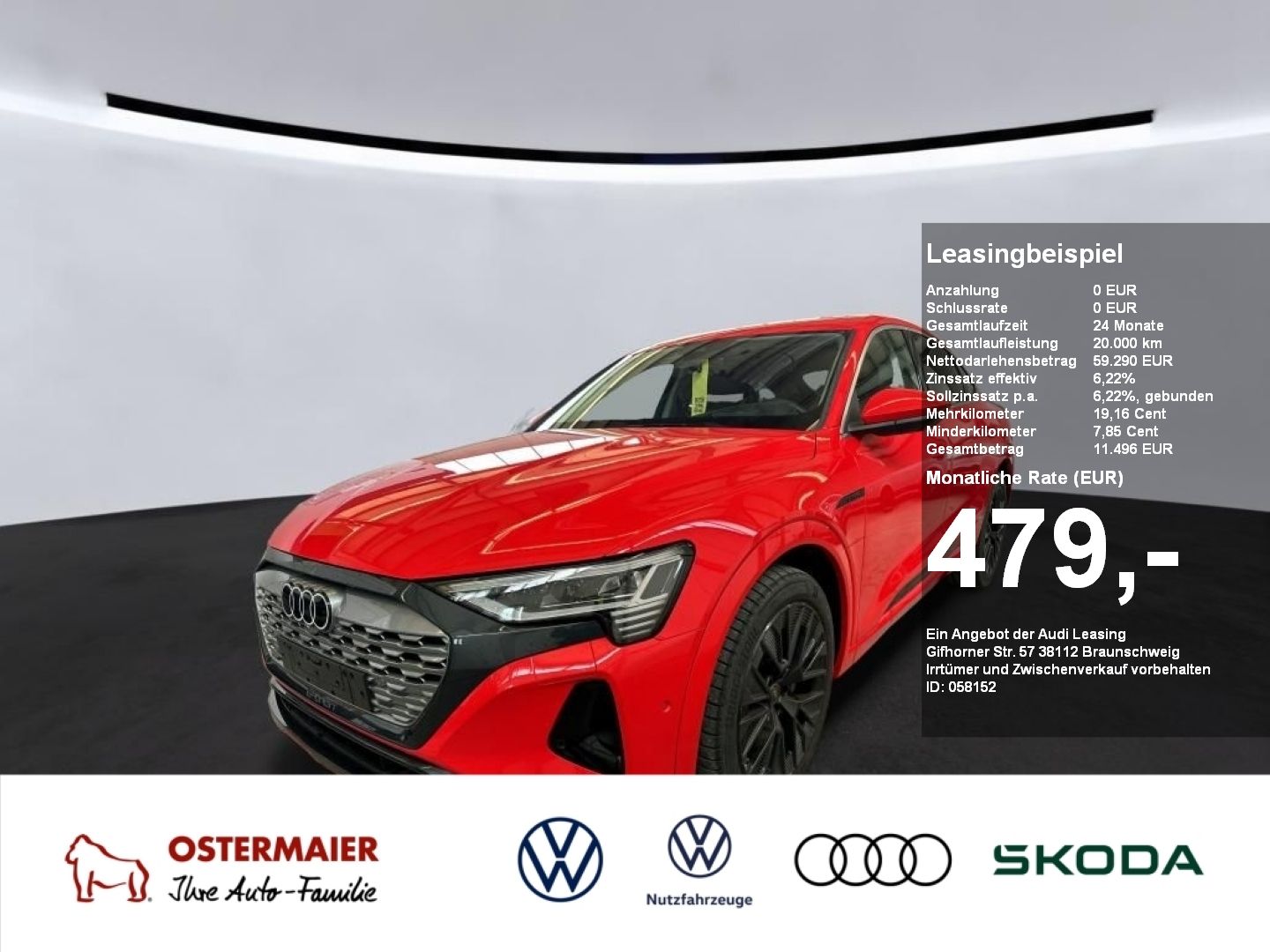 Audi Q8 e-tron SPORTBACK 55 406PS NP 121TSD EUR.AHK.P