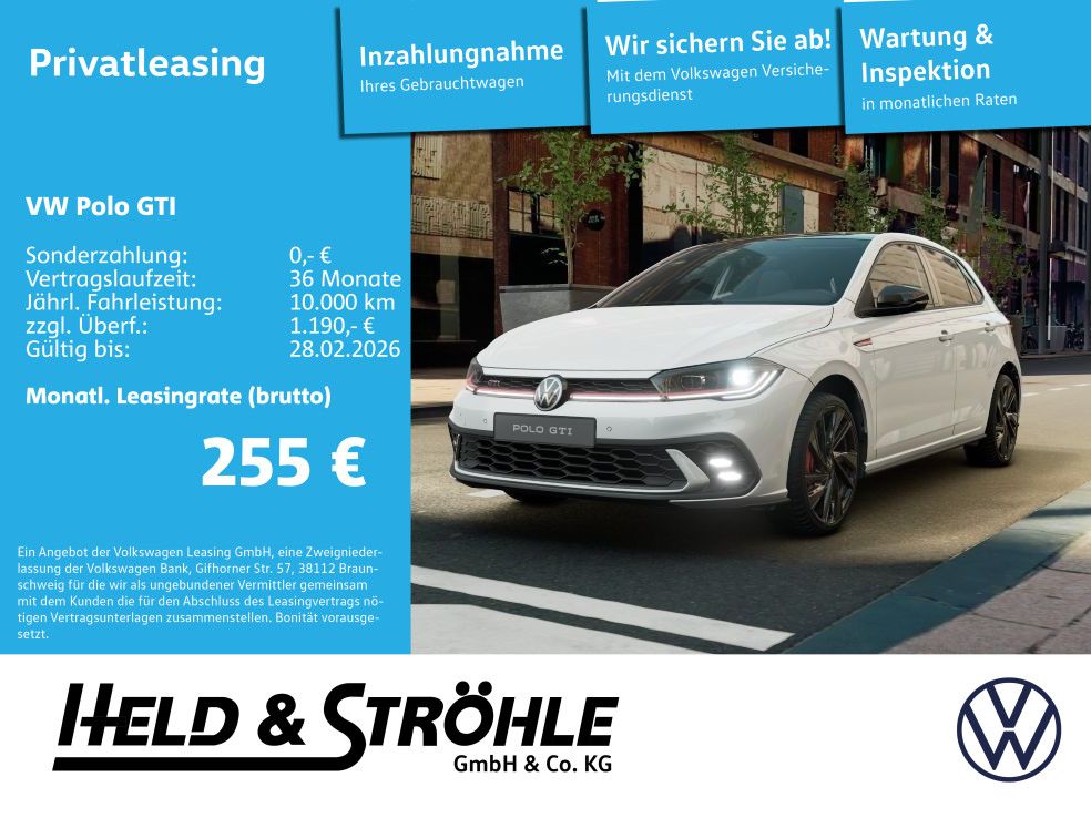 Volkswagen Polo GTI 2.0 TSI DSG WKR RFK BLK ACC