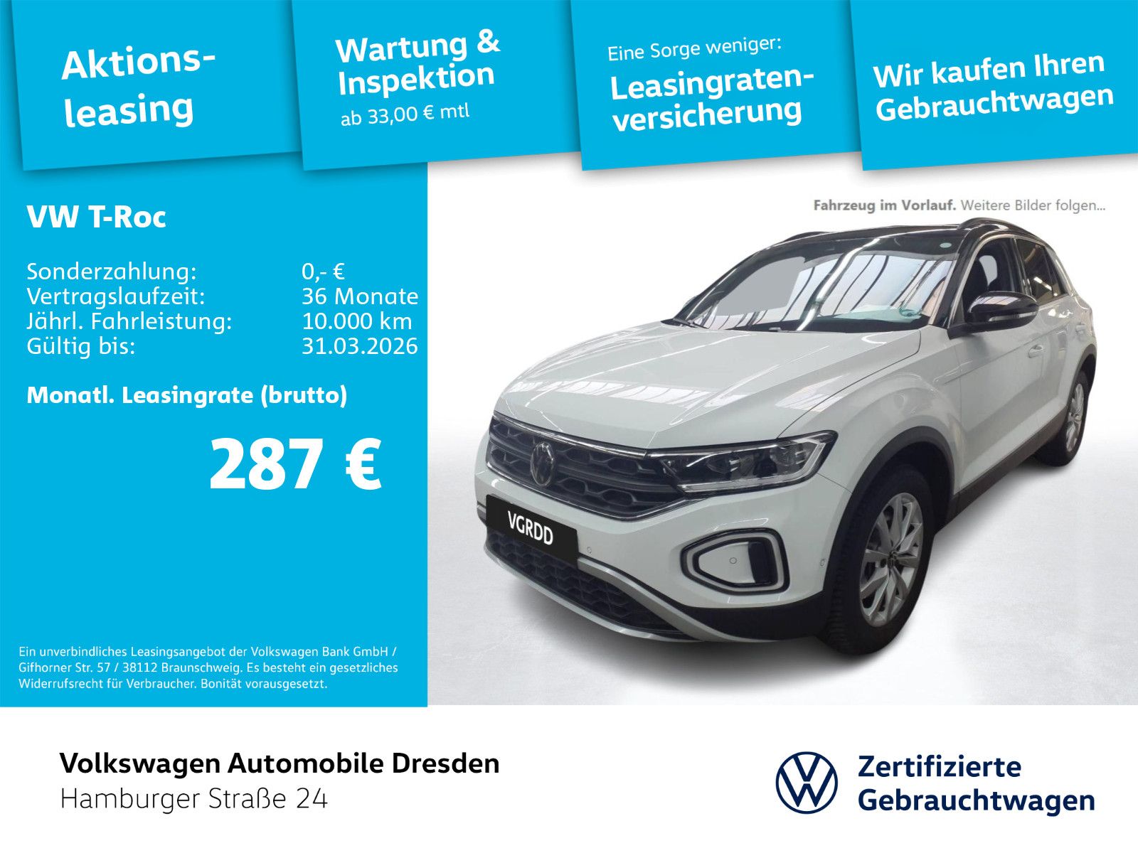 Volkswagen T-Roc GOAL 2.0 TDI DSG LED-PLUS AHZV KAM TRAVEL