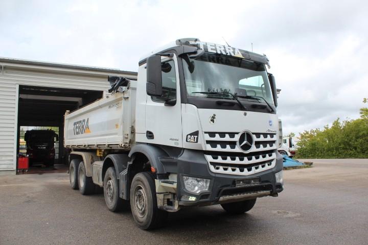 Mercedes-Benz 4145, 8x4 MP5 mit Meiller 3-Seiten Stahl