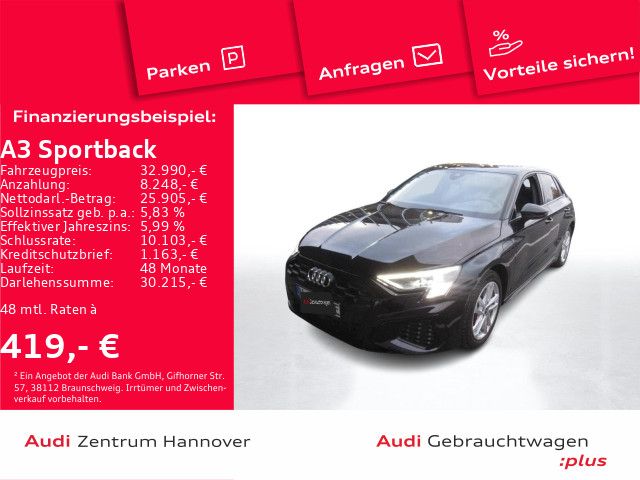 Audi A3 Sportback S line 45 TFSIe HuD Matrix ACC DAB