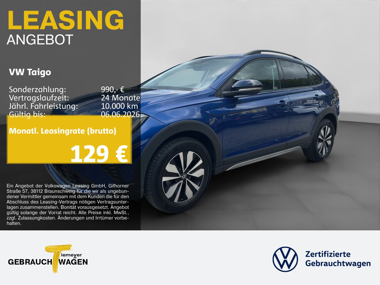 Volkswagen Taigo 1.0 TSI GOAL NAVI ASSIST APP-CON ACC