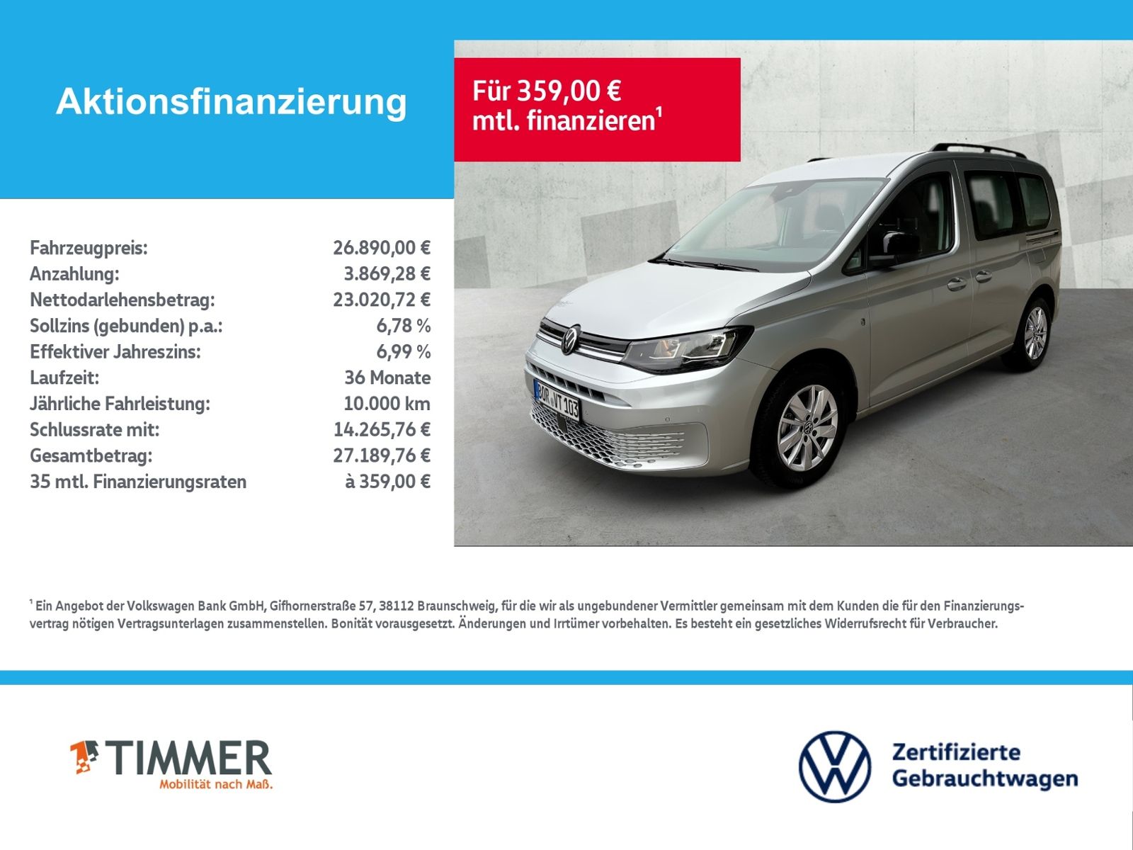 Volkswagen Caddy 2.0 TDI LIFE APP-CON RKAM ALL-SEASON DIG foto 2