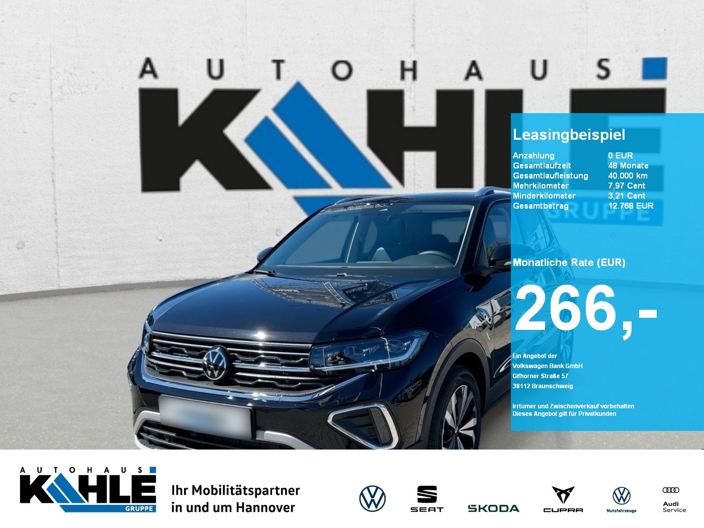 Volkswagen T-Cross 1.0 TSI DSG Style AHK Travel&Comfort GJR