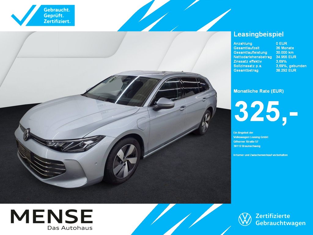 Abbildung Leasingangebot Volkswagen Passat Variant 1.5 TSI eHybrid Business DSG CarP