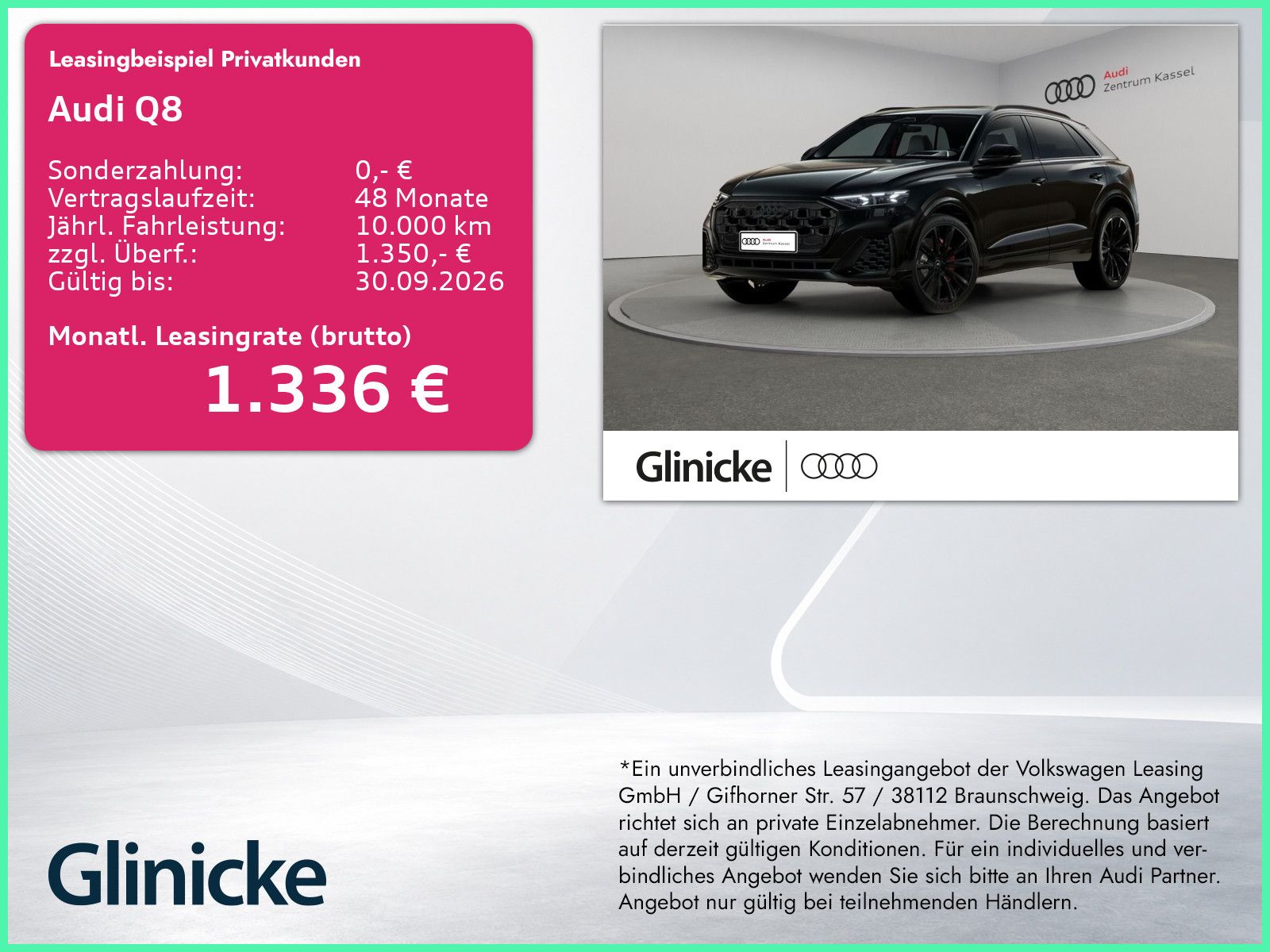 Audi Q8 S line e-hybrid qu HD Matrix Pano B&O HuD AHK