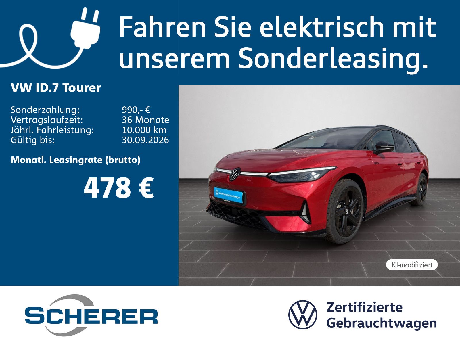 Volkswagen ID.7 Tourer GTX 4MOTION 86 kWh | SOH 100% | 20" 