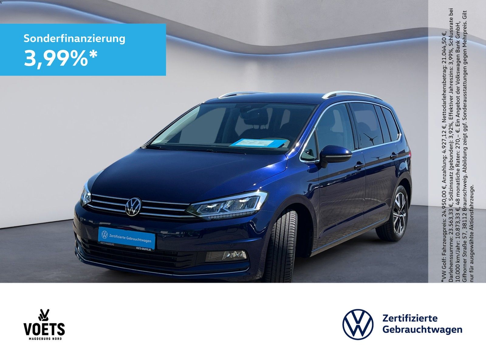 Volkswagen Touran  2.0  TDI  DSG Highline LED+NAVI+ACC+PDC+