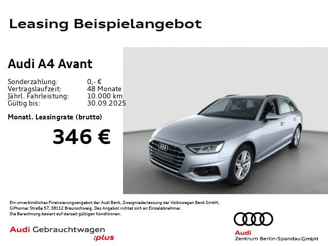 Vorschaubild: AUDI A4 Avant 30 TDI Adv. S tronic *NAV+*ACC*R-CAM* (Fahrzeug-Nr. A06211)