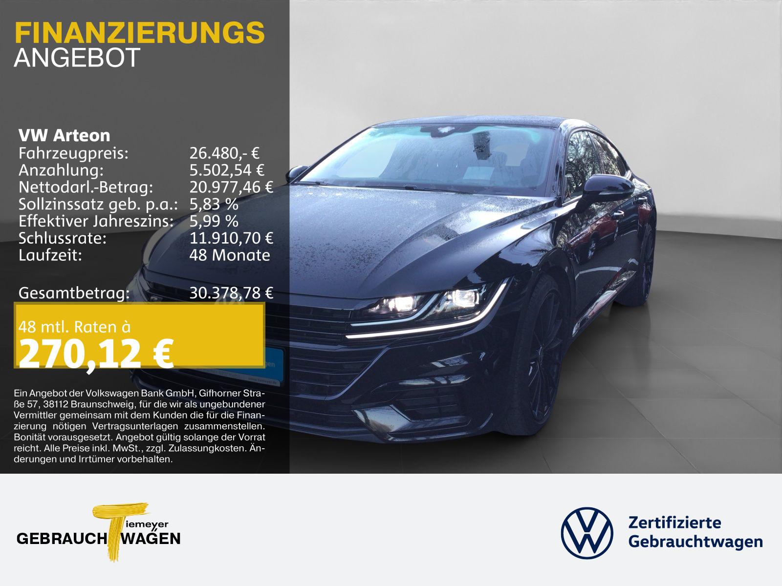 Volkswagen Arteon 2.0 TDI 2x R-LINE LM19 PANO KAMERA
