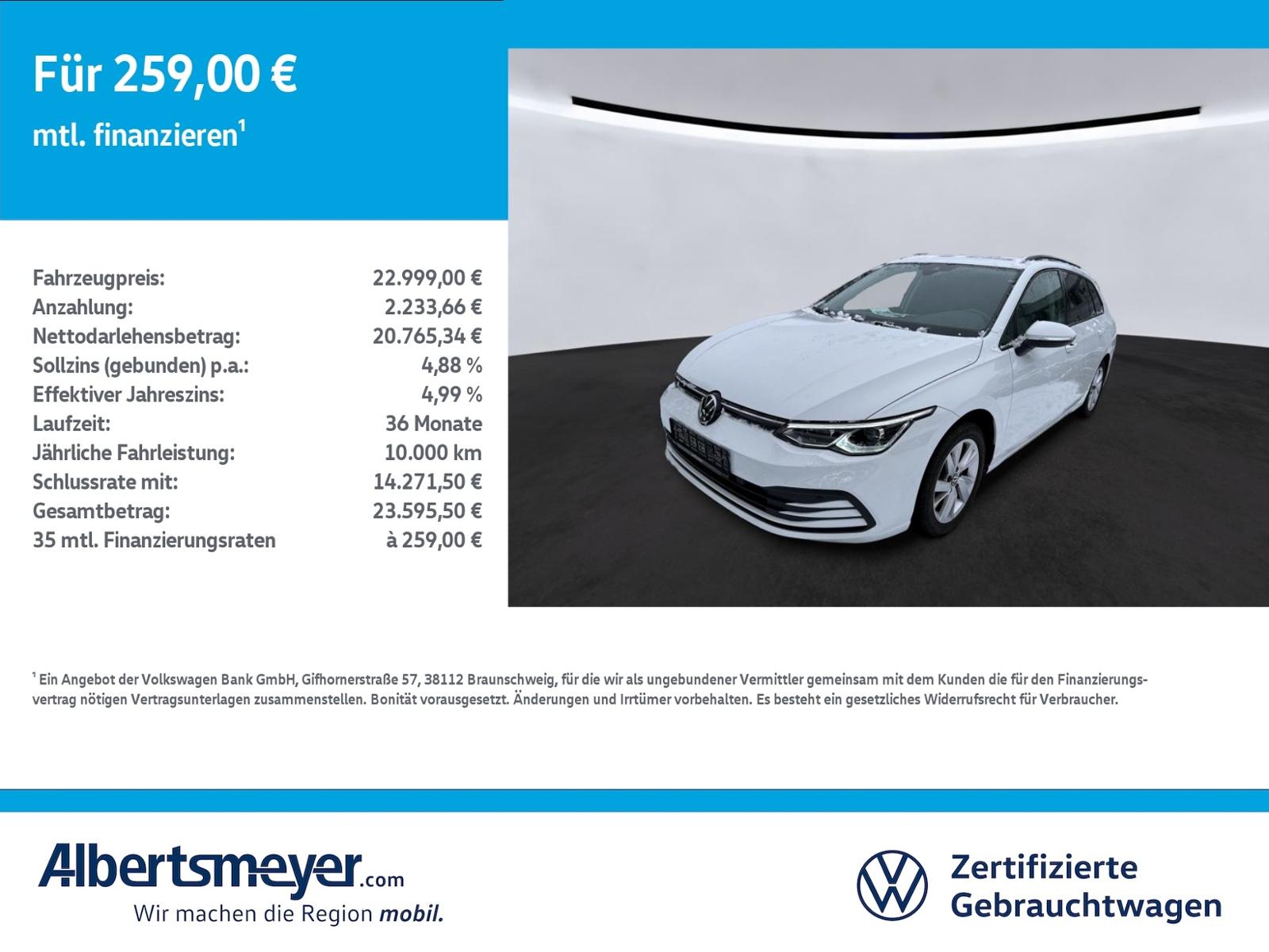 Volkswagen Golf VIII Variant 1.5 TSI Life +AHK+PANORAMA