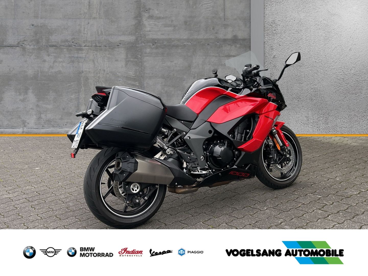 Fahrzeugabbildung Kawasaki Ninja 1000 SX Koffer mit Innentaschen, großes Wi