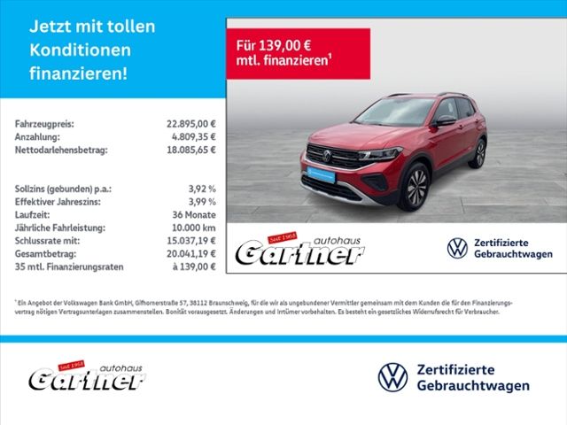 T-Cross Life GOAL 1.0 l TSI OPF 70 kW (95 PS) 5-