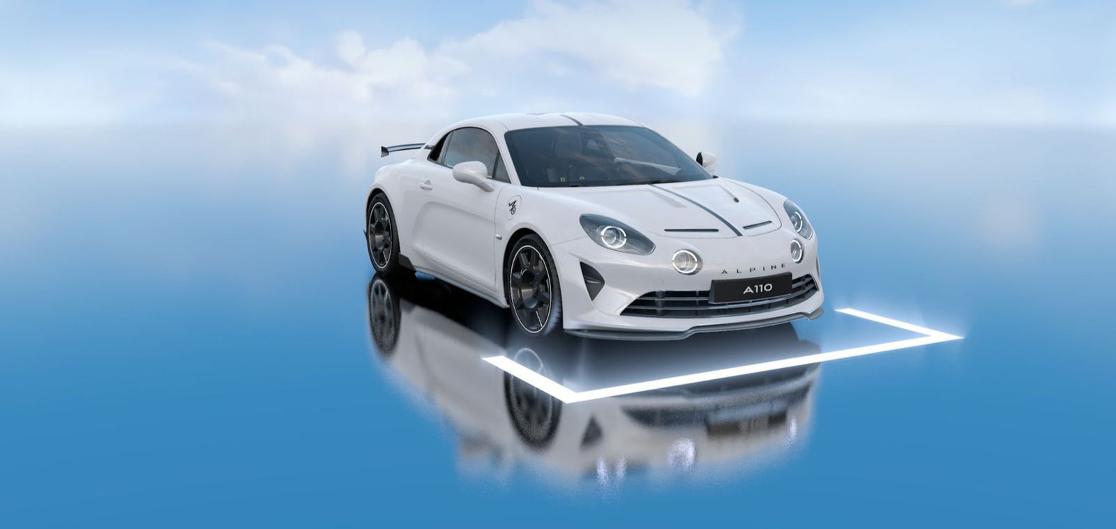 Alpine A110 R70 Blanc Titan Akrapovic Abgasanlage R