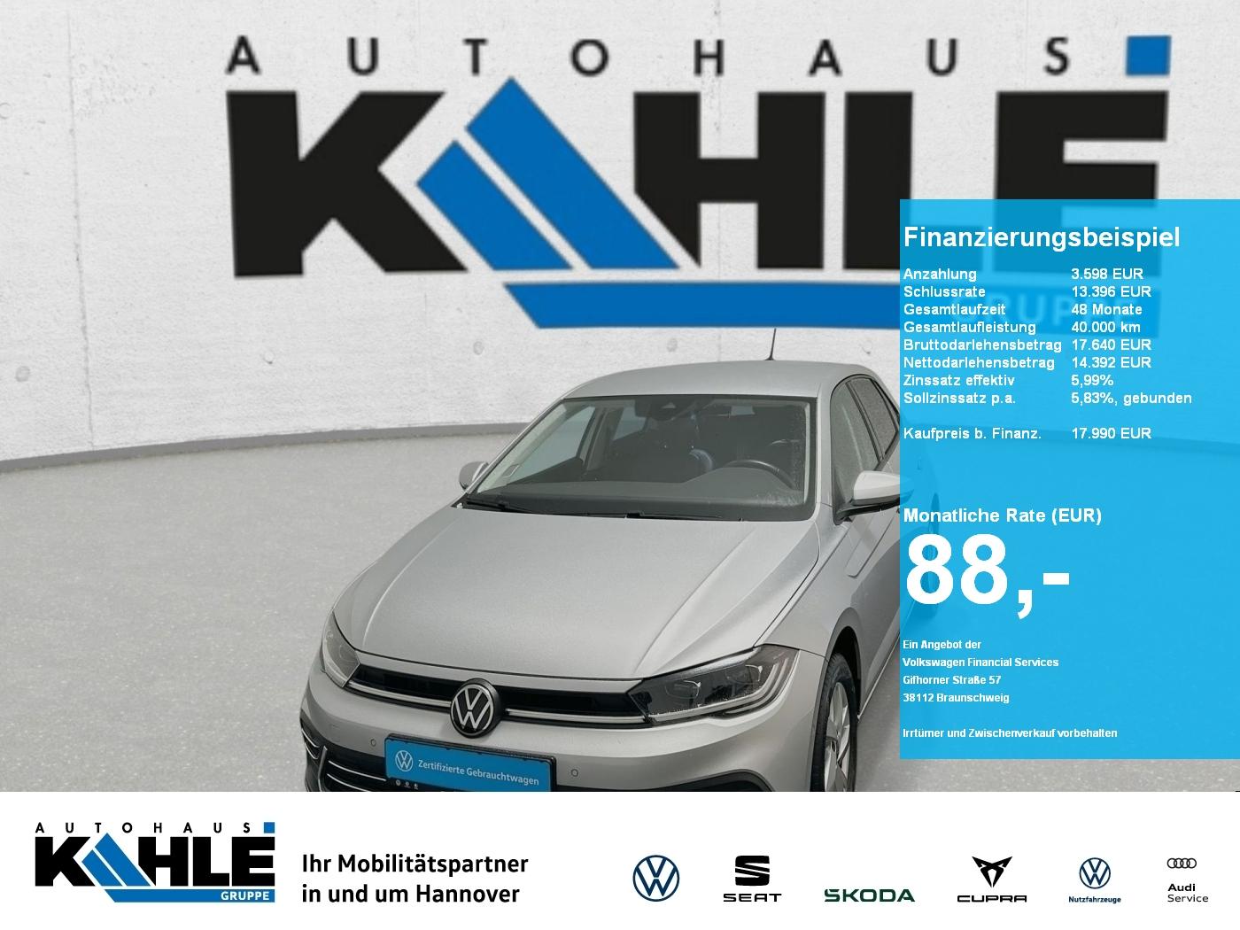 Volkswagen Polo 1.0 TSI SHZ Navi App Connect Matrix LED