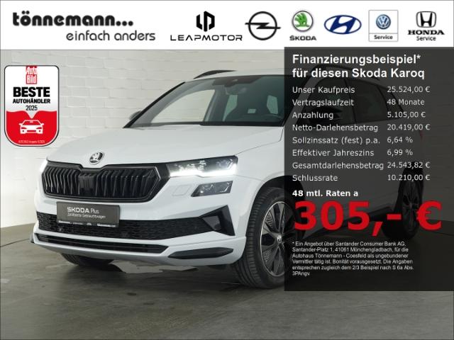 Skoda Karoq SPORTLINE TDI DSG 4x4+AHK+NAVI+PANORAMADAC