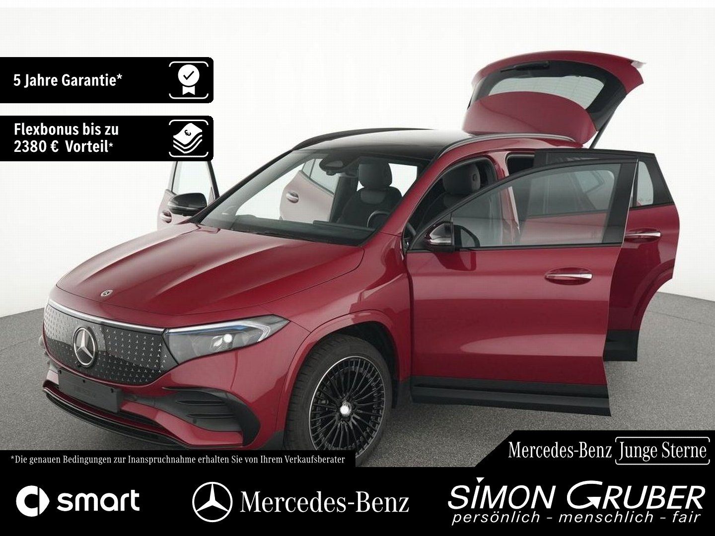 Fahrzeugabbildung Mercedes-Benz EQA 300 4M AMG Night Pano Burm HUD 360 Memory