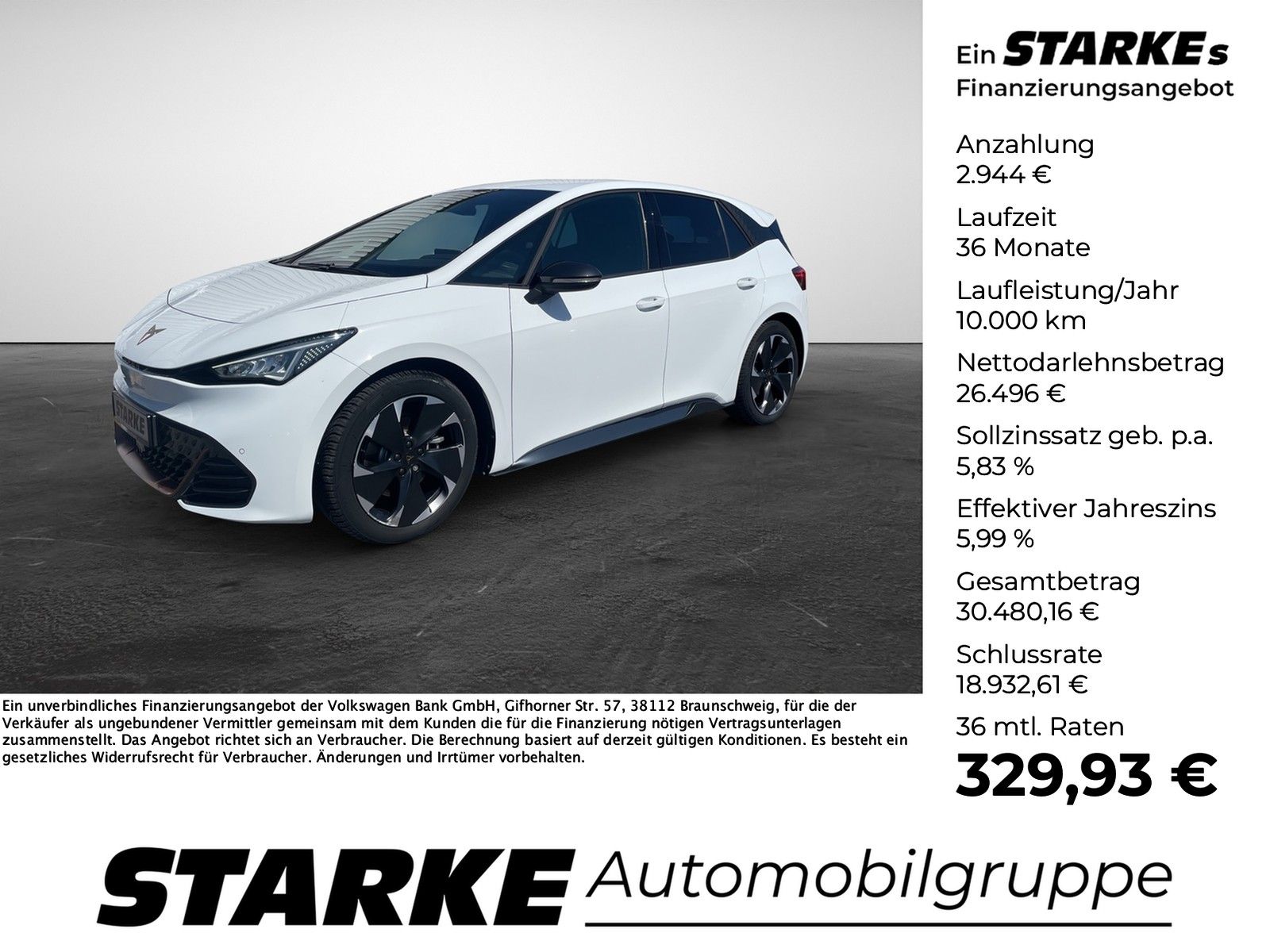 Cupra Born  Navi LED Kamera PDC LM Tempo Klima