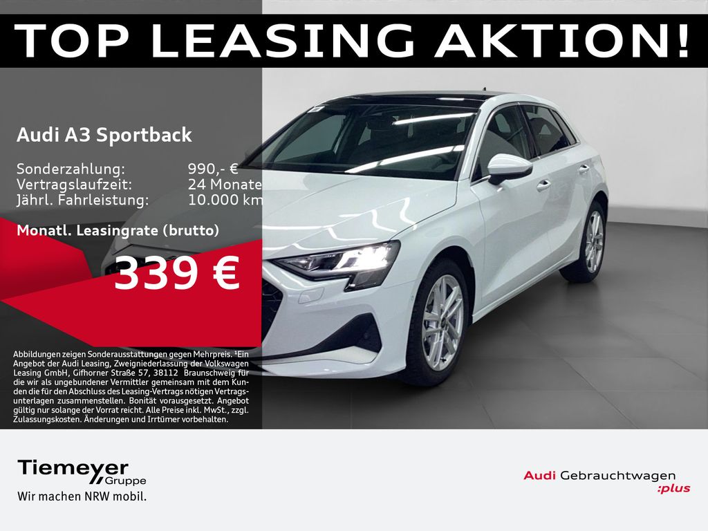 A3 Sportback 30 TFSI ADVANCED PANO ST.HEIZ LM18