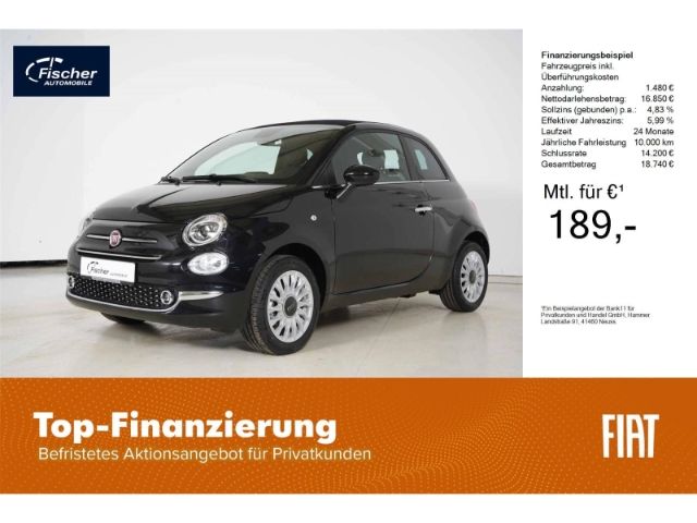 Fiat 500C 1.0 GSE Hybrid Dolcevita 6-Gang NAV/PDC/GRA