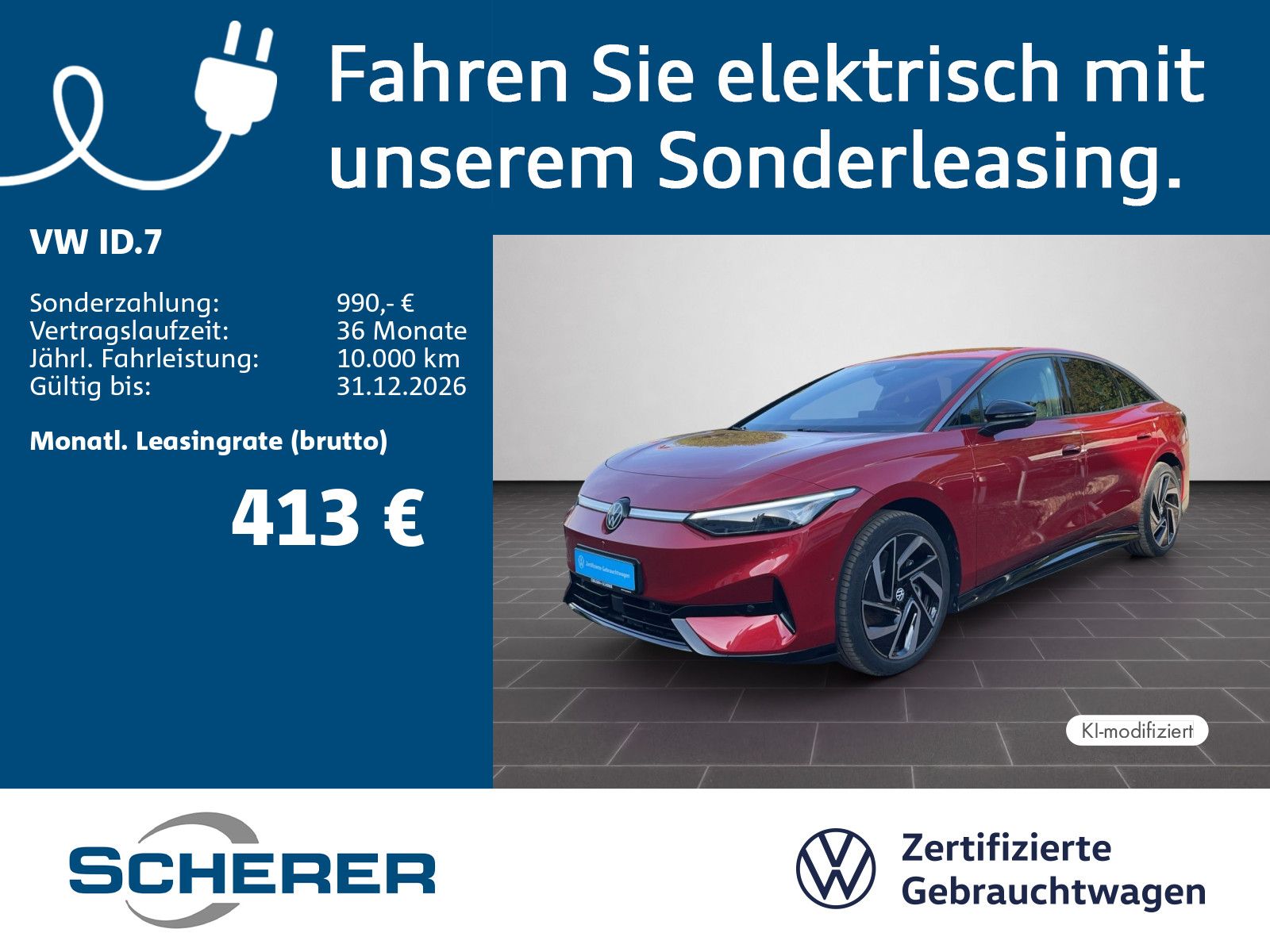 Volkswagen ID.7 Pro electric 210 kW 82kWh NAVI SHZ MATRIX-L