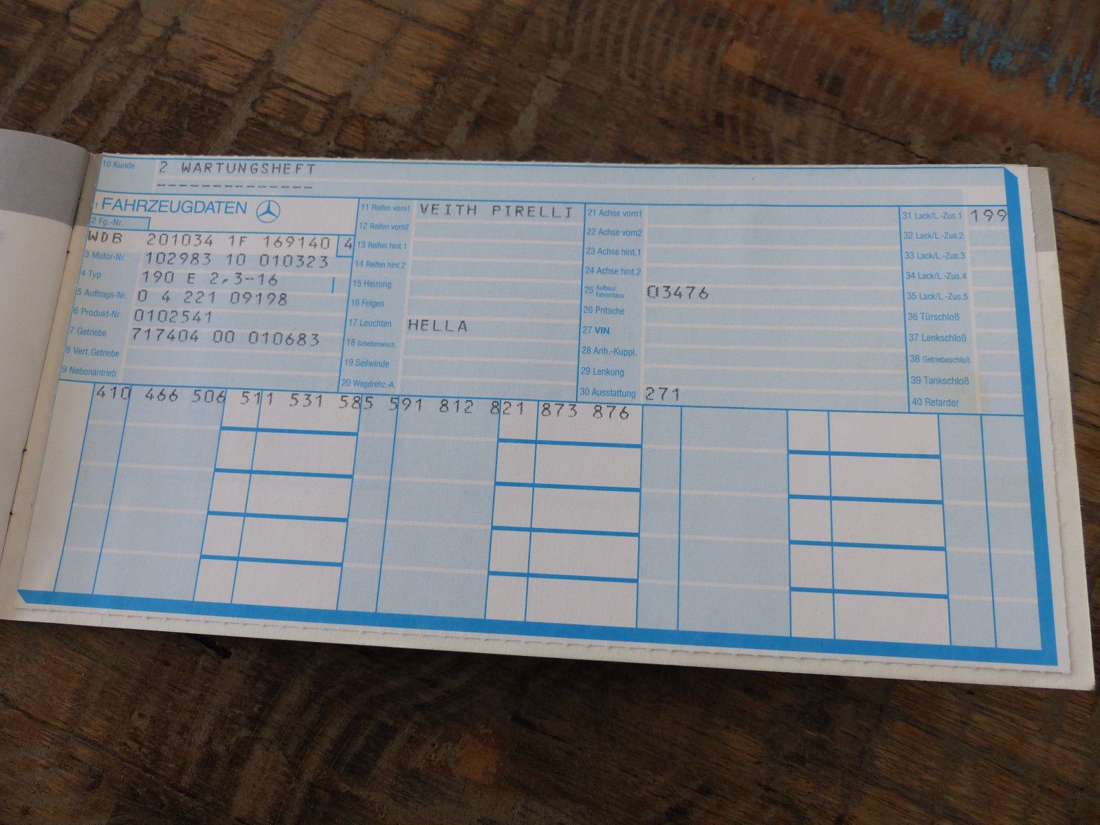 Fahrzeugabbildung Mercedes-Benz 190 E 2,3 16 V * 1.Hand* Erstlack*