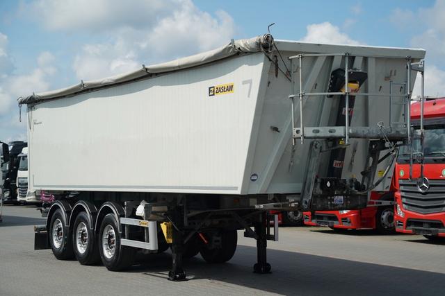 ZASŁAW WYWROTKA ALUMINIOWA · 43 m3 · OŚ PODNOSZONA · OS