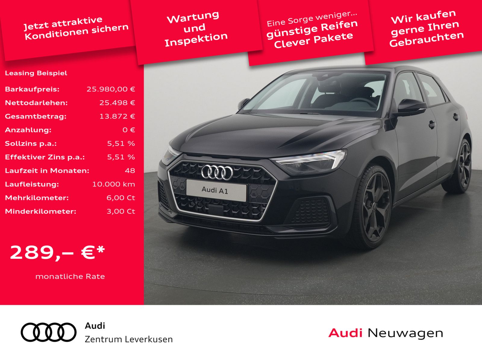 Audi A1 Sportback TFSI advanced LED VIRT PDC SHZ KLIM