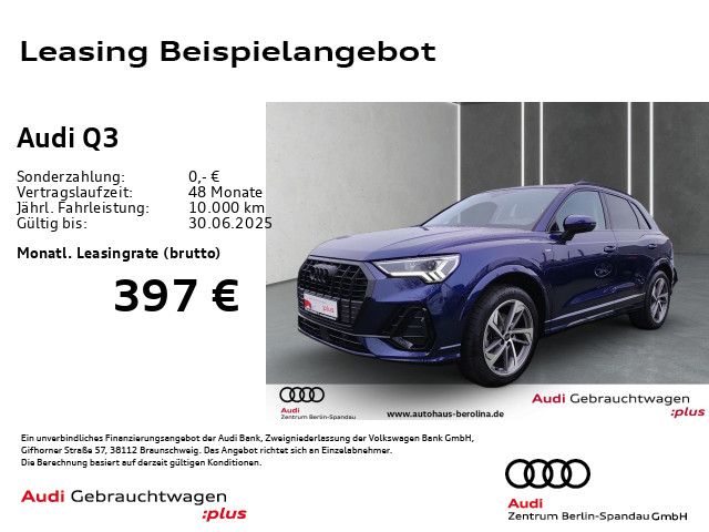 AUDI Q3 35 TFSI S line S tronic *AHK*Opt.-Schwarz+*