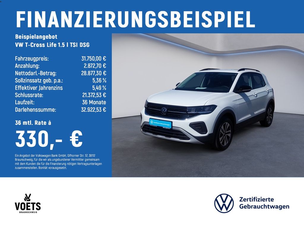 T-Cross Life 1.5 l TSI DSG KEYLESS+TRAVELASSIST