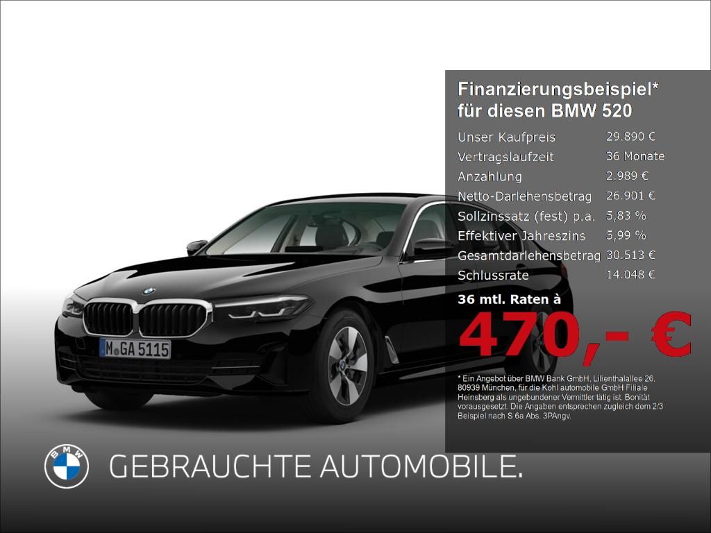 BMW 520 i Limousine Head Up Display Parking Assistan