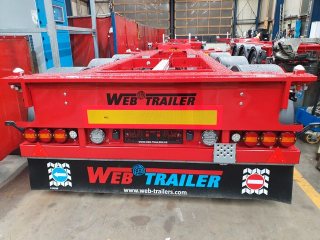 Web-Trailer COS-27 Mitten-Heckschieber 20ft/40ft