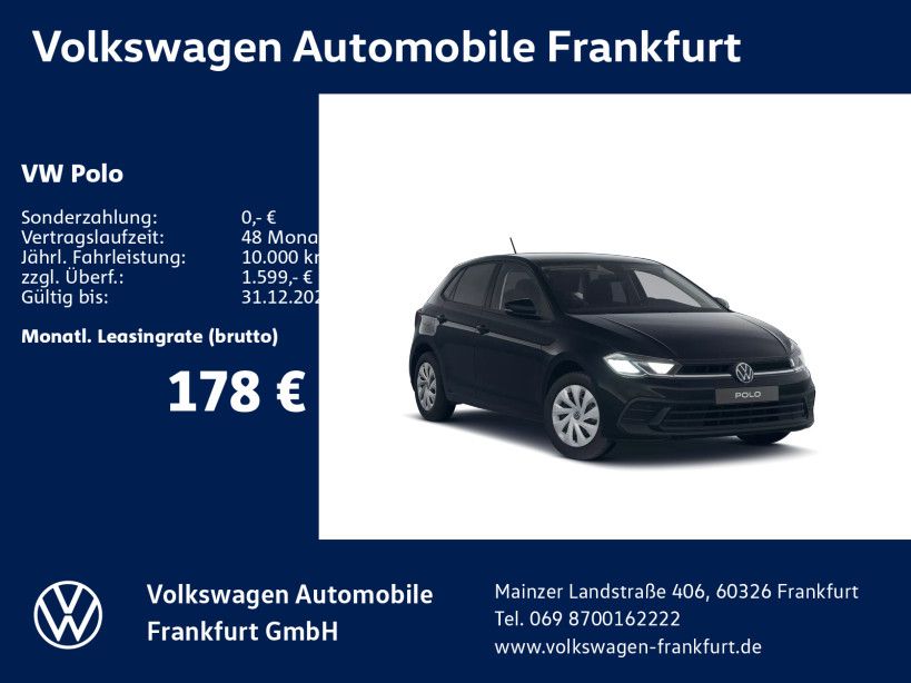 Polo Life 1,0 l 59 kW (80 PS) 5-Gang