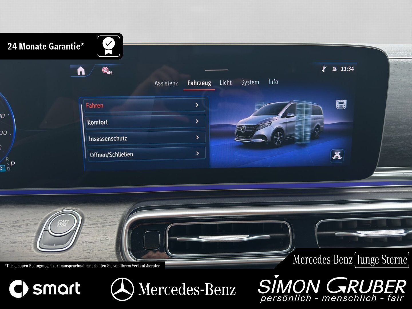 Fahrzeugabbildung Mercedes-Benz EQV 300 AVANTGARDE Lang Pano 6 Sitze facelift