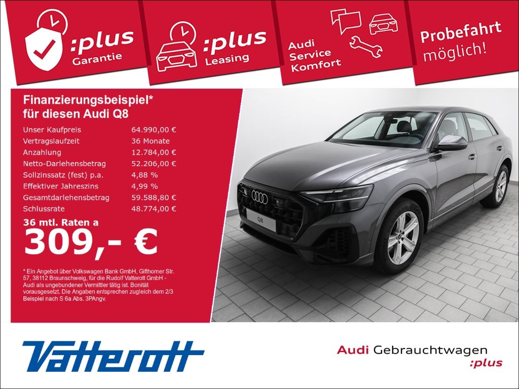 Audi Q8 55 TFSI quattro Navi LED CarPlay Leder