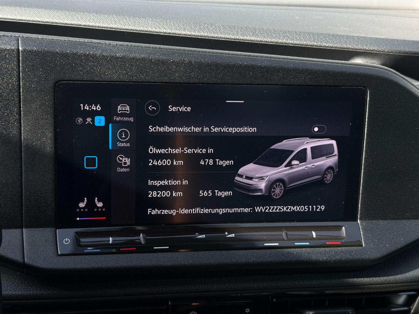 Fahrzeugabbildung Volkswagen Caddy 2.0 TDI DSG AHK DAB GRA Navi Kamera SHZ