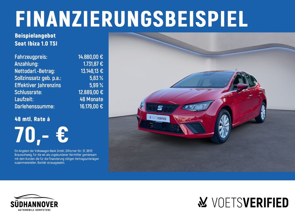 Ibiza 1.0 TSI LED+KLIMA+SHZ