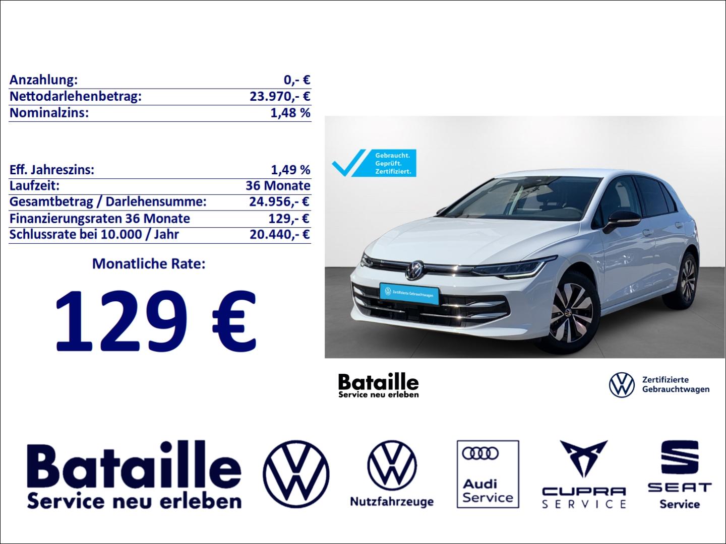 Volkswagen Golf VIII 1.5 eTSI Goal AHK Navi ACC SHZ LED
