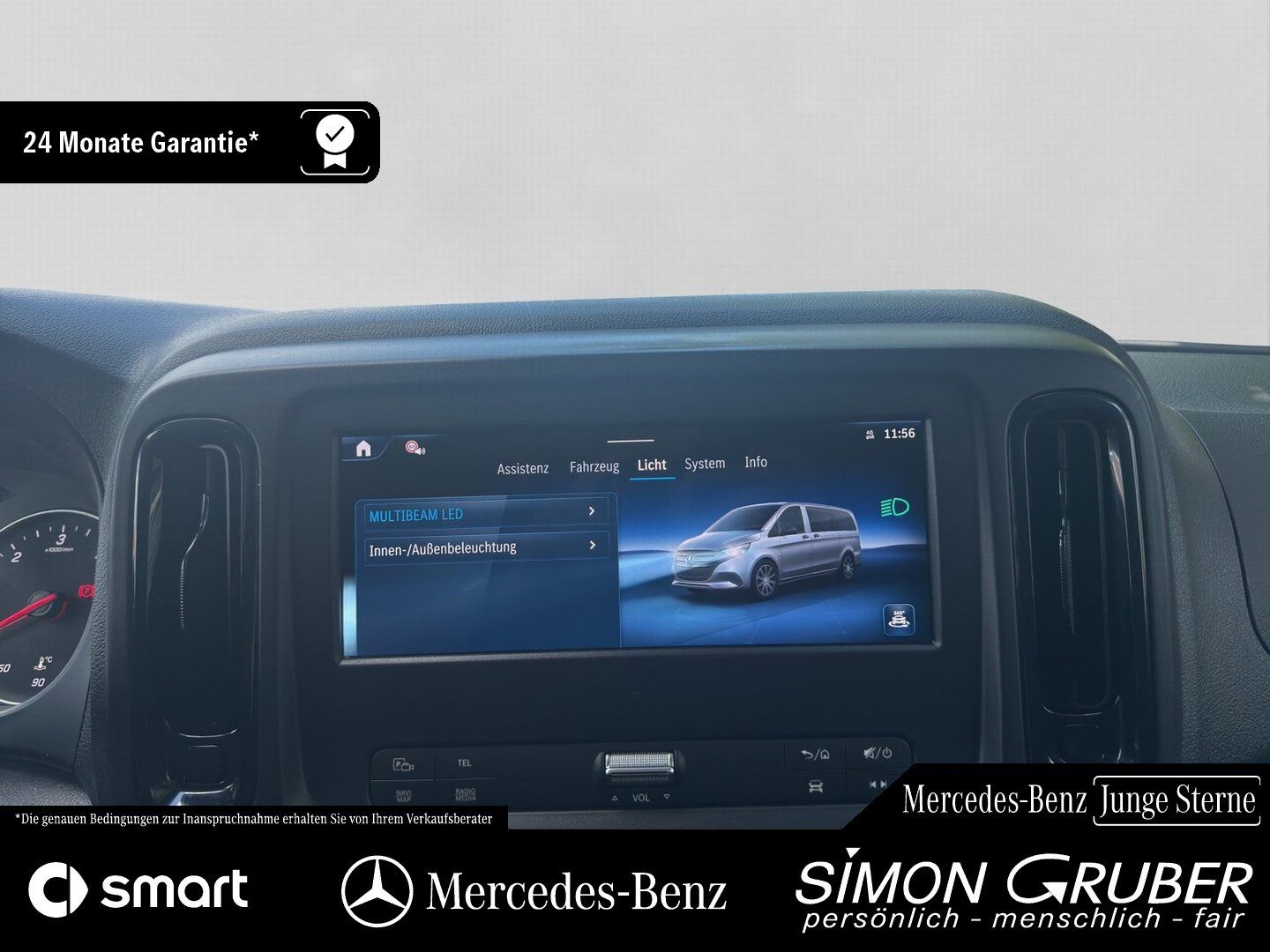 Fahrzeugabbildung Mercedes-Benz Vito 116 Kasten Lang Multibeam Sitzhzg. Kamera