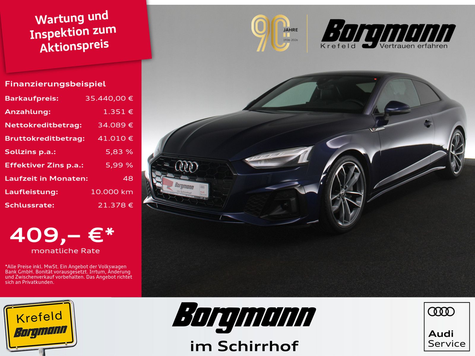 Audi A5 Coupe 45 TFSI quattro S line 360° MATRIX-LED