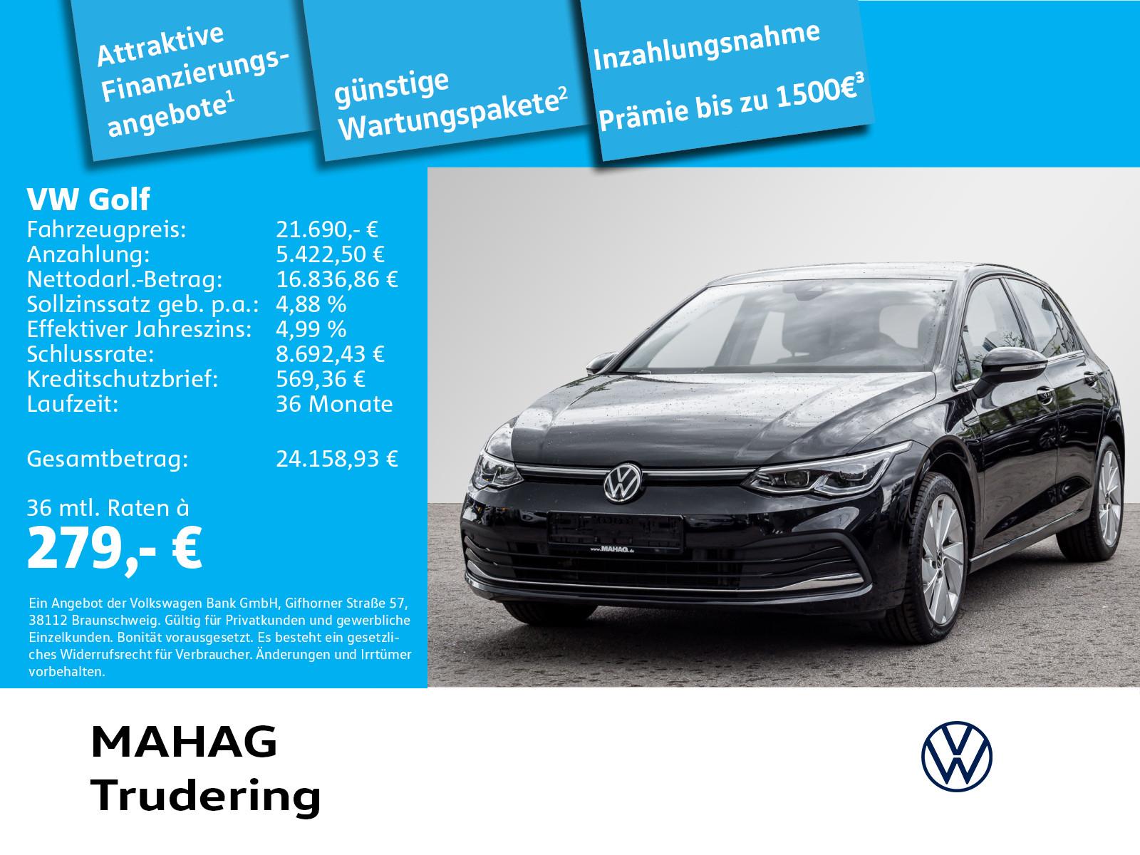 Volkswagen Golf VIII 1.5 TSI STYLE Navi IQ.LIGHT R-KAM ACC