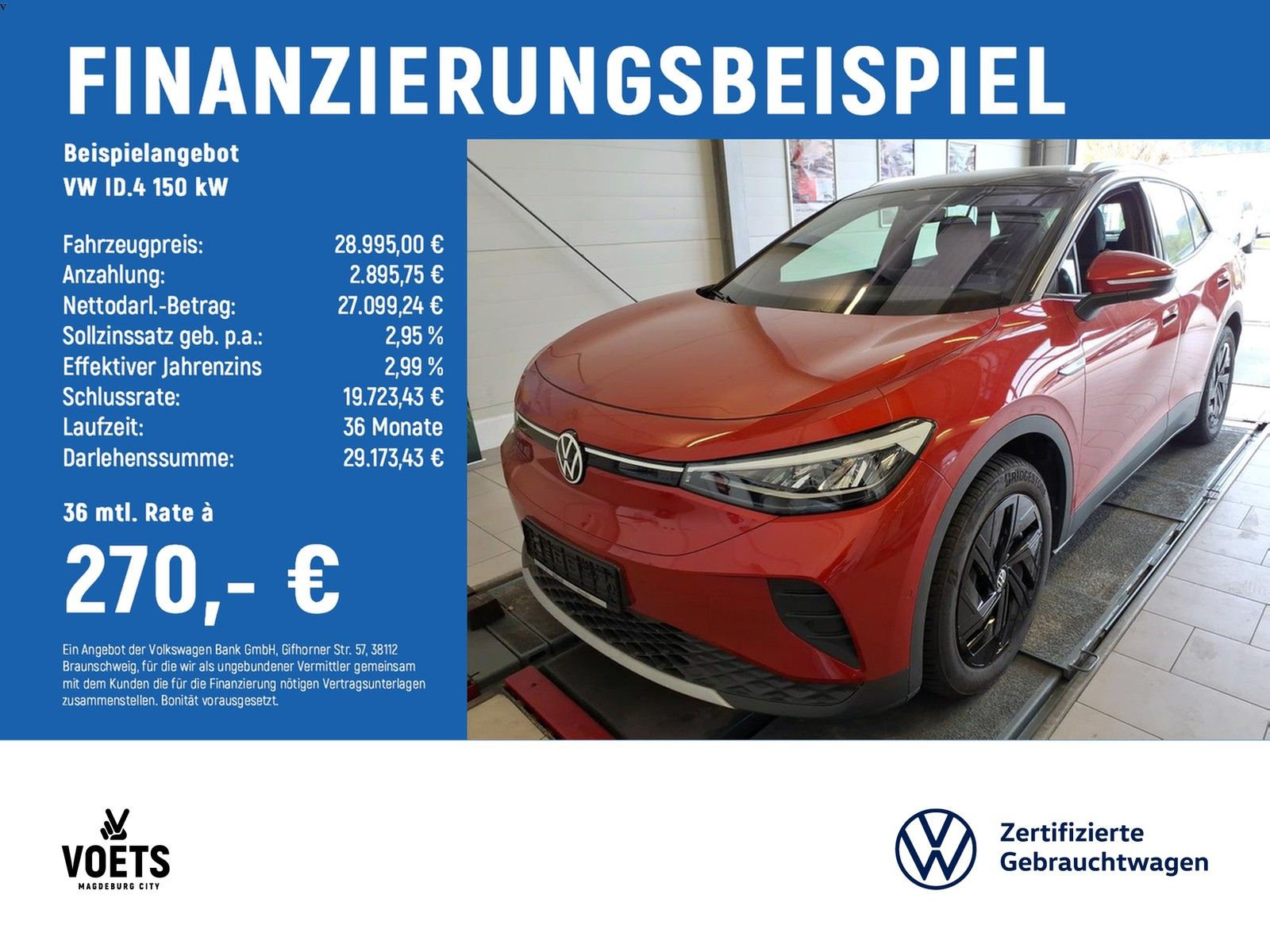 Volkswagen ID.4 150 kW Pro Performance LED+NAVI+ACC+HUD+PDC