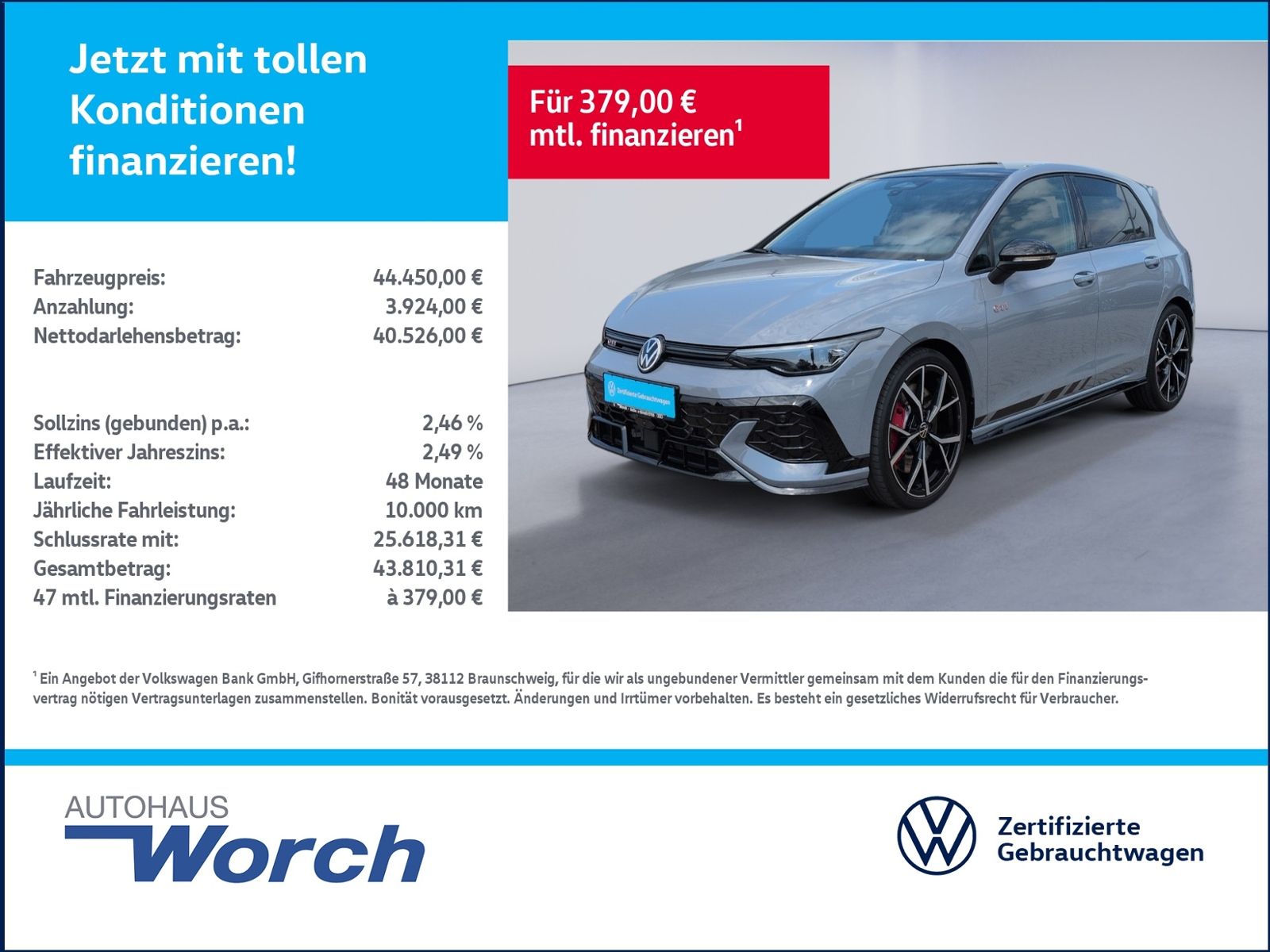 Volkswagen Golf VIII GTI Clubsport 2.0TSI DSG AKRAPOVIC foto 1