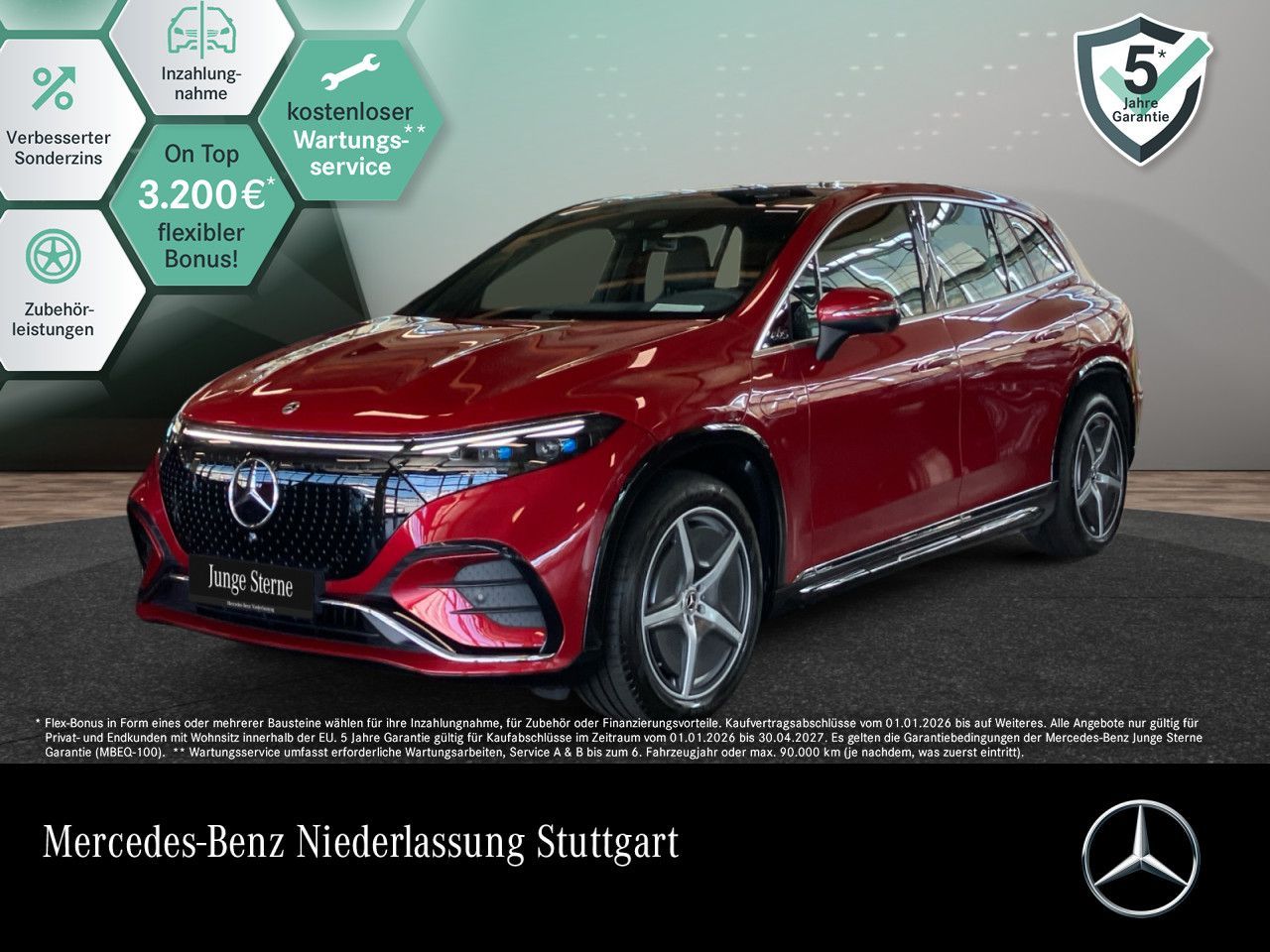 Mercedes-Benz EQS 500 4M SUV AMG Premium PANO/7SITZER/HYPERSCR